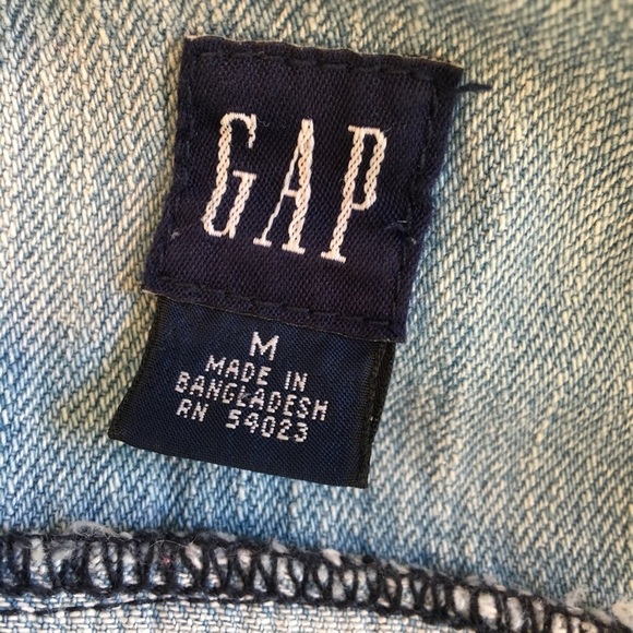 GAP Saddle Jean Denim Jacket Light Wash Size M - Picture 7 of 8